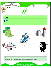 Ü Sesi Çalışma Sayfaları